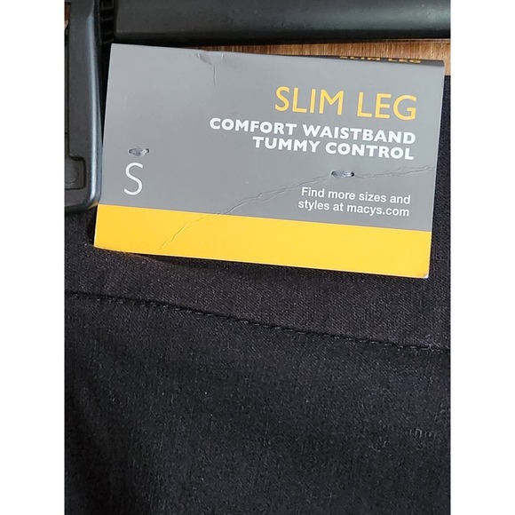 JM Collection Black Office Pants Elastic Waist Slim Leg NWT Womens Size S - Picture 5 of 5